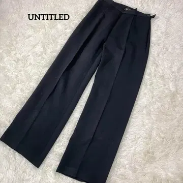 언타이틀 UNTITLED 스트레이트 팬츠 블랙 L 1701