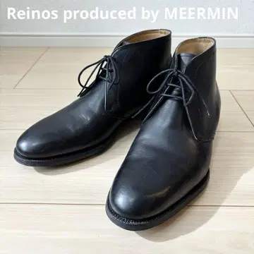 Reinos 레이노스 블랙 가죽 처카 부츠 25.5cm