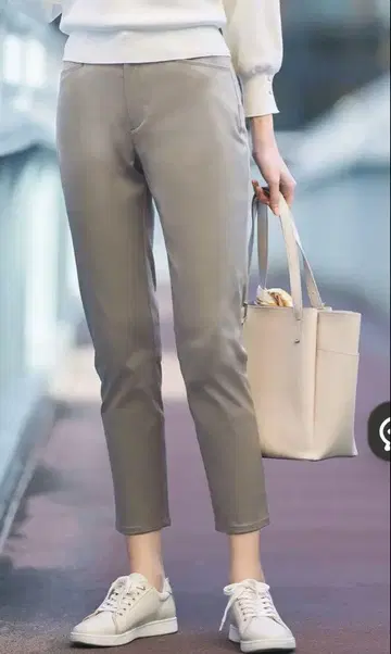 any SIS 발수 기능 새틴 스트레치 뷰티 팬츠