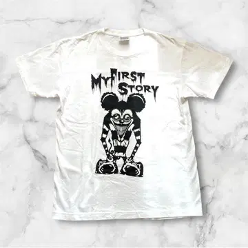 MY FIRST STORY 티셔츠 화이트 마이파스 밴딩 티셔츠