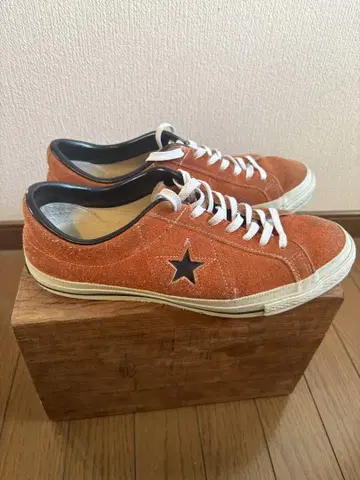 컨버스 ONE STAR J VTG ORANGE 스웨이드 27.0