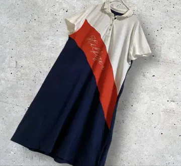 빅 사이즈! TOMY HILFIGER 폴로 원피스 X L