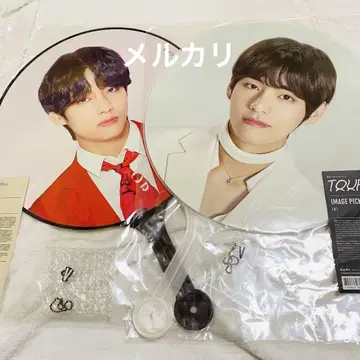 V 태현 테테 BTS IMAGE PICKET 부채 2종 세트