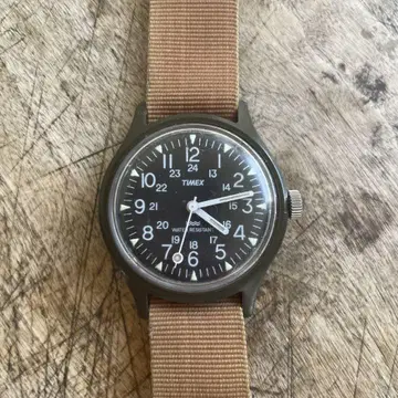 1970년대 빈티지 TIMEX 아날로그 손목시계 나일론 밴딩