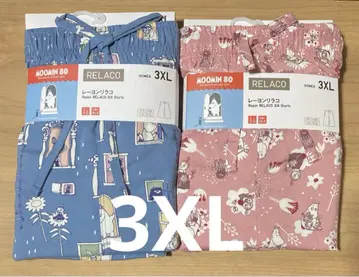 유니클로 무민 리라코 핑크 블루 3XL 새상품