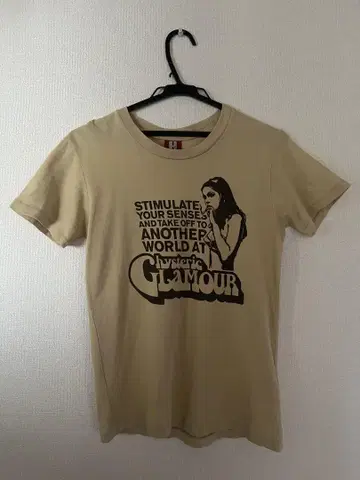 Hysteric Glamour 베이지 티셔츠