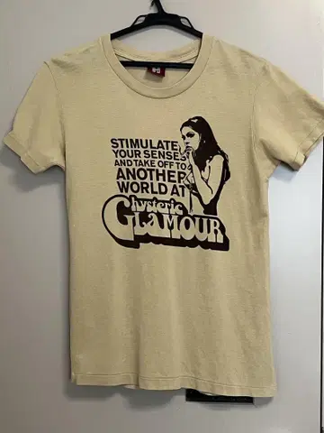 Hysteric Glamour 베이지 티셔츠