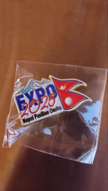 오사카 만국 박람회 네팔관 핀 배지 핀즈 배지 Expo 2025 새상품
