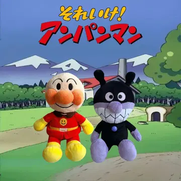 호빵맨과 바이킹맨 봉제 인형 세트