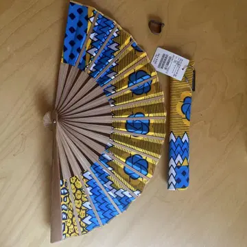 Bonbon store 부채 새상품 아프리카 바틱