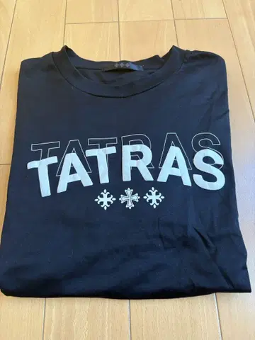 TATRAS 블랙 로고 티셔츠 L 사이즈