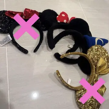 미니 마우스 스타일 머리띠 세트