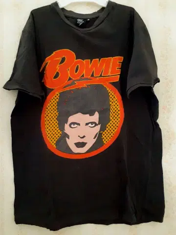 데이비드 보위 반팔 티셔츠 사이즈 M Bowie 그래픽 티셔츠