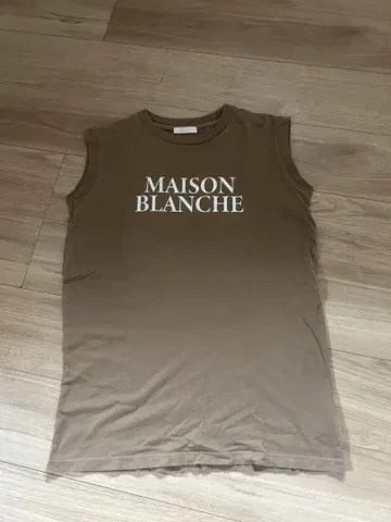 라운지 드레스 Loungedress 슬리브리스 티셔츠 브라운