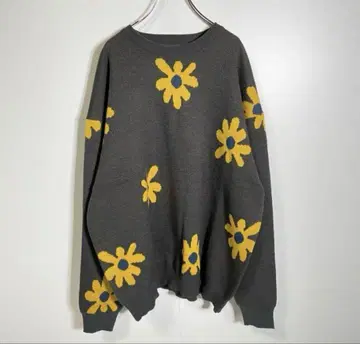 Cathy's closet 니트 스웨터 꽃무늬