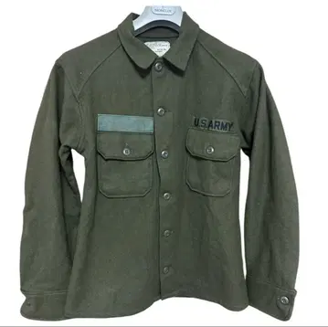 고품질 US ARMY 70s 울 셔츠 밀리터리 셔츠 M 카키 78년산