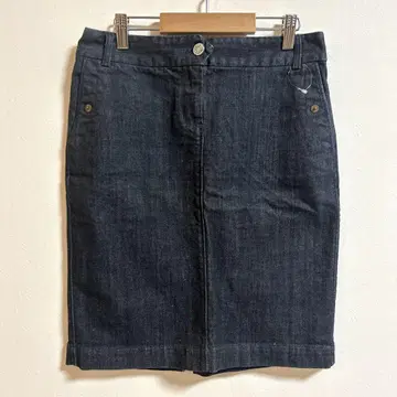 J.CREW 제이크루 미디 스커트 데님 다크 네이비 네이비 면 코튼 S