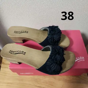 SOFTCLOX 프린지 뮬 샌들