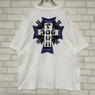 DOG TOWN 도그타운 반팔 티셔츠 프린트 화이트 XL