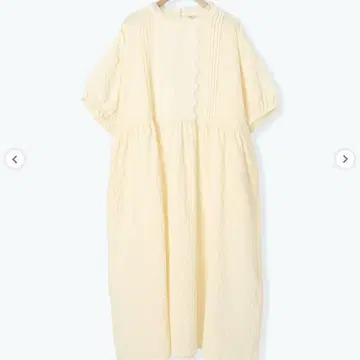 사만사 모스모스 플라켓 레이스 절개 원피스 아이보리