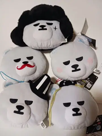 BIG BANG KRUNK 얇은 페이스 봉제 인형 세트