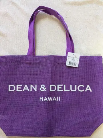 하와이 한정판 DEAN & DELUCA DDH 메쉬 토트백 보라색