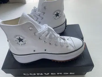 CONVERSE ALL STAR 화이트 스니커즈 통굽 한국 24.5