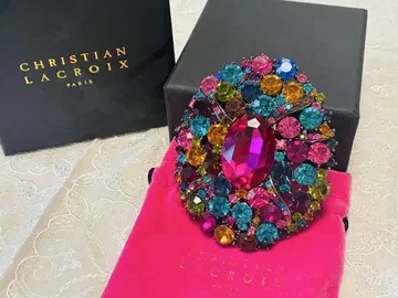 Christian Lacroix 멀티 컬러 브로치