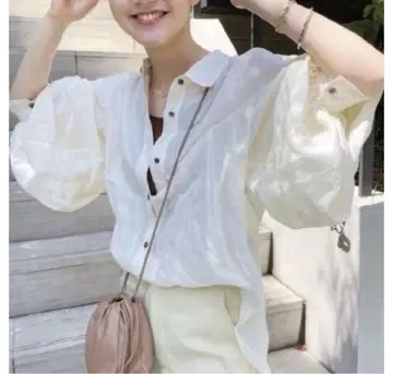 IENA 라미 리오셀 볼륨 슬리브 셔츠