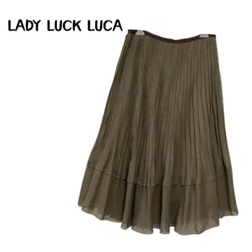 LADY LUCK LUCA 루카 플리츠 스커트 무릎 기장 스커트