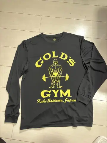 GOLD'S GYM 긴팔 트레이닝복 M 사이즈 블랙