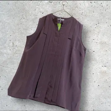 빅 사이즈! 새상품! DAMA collection 프론트 플리츠 실크