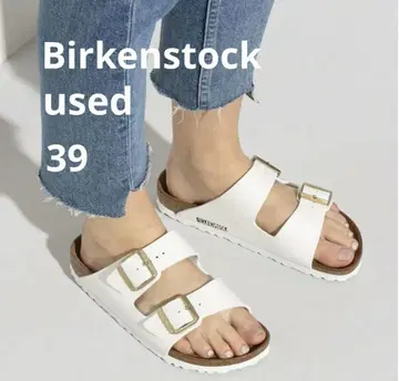 빌리켄스토크/BIRKENSTOCK/화이트/애리조나/39/25cm/가죽