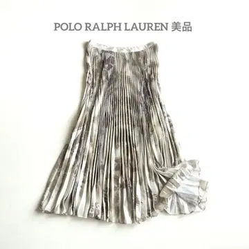새상품급 POLO 폴로 랄로렌 올 패턴 네이티브 플리츠 스커트