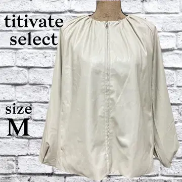 A297 티티베이트 셀렉트 [M] 자켓 겉옷 풀 집업 화이트