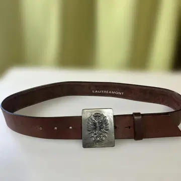 LAUTREAMONT 브라운 가죽 벨트