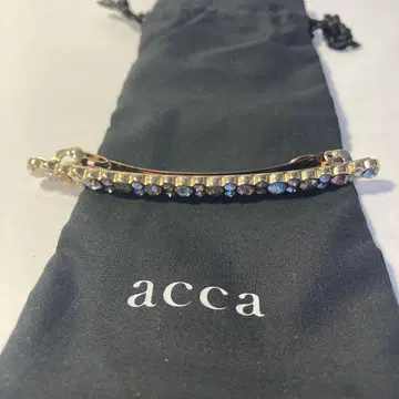 acca 스톤이 달린 골드 머리핀