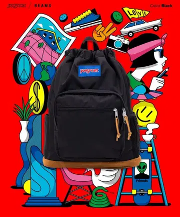 JANSPORT 빔즈 별주 Pack & Go 백팩
