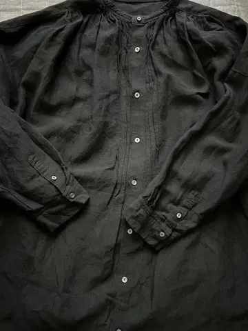 nest Robe 블랙 린넨 원피스