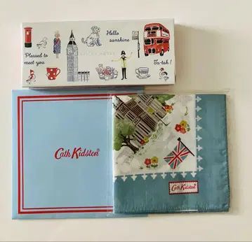 Cath Kidston 캐스키드슨 손수건 스티커 메모 세트 런던 패턴