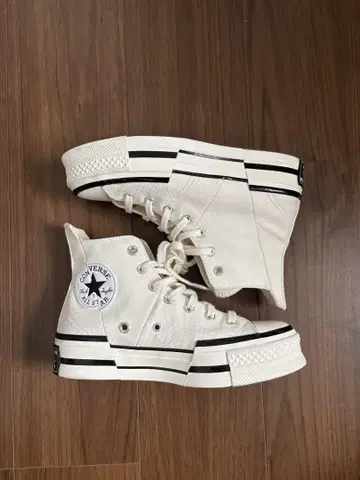 CONVERSE CT70 PLUS HI 화이트 통굽 하이컷 24.5