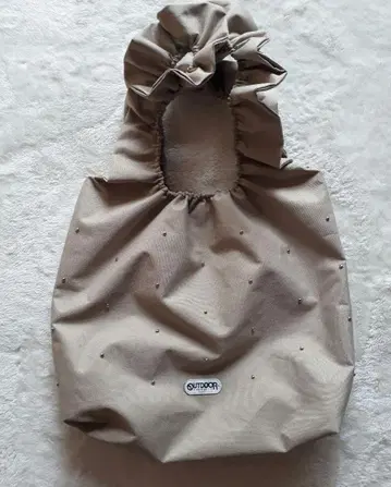 아웃도어 프로덕츠 여성용 토트백 베이지 비즈 프릴