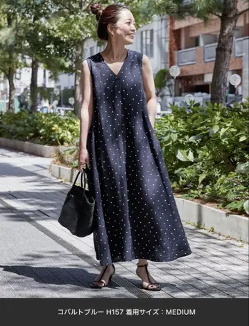 손세탁 가능 / 린넨 레이온 슬리브리스 원피스