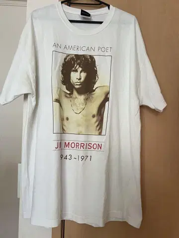 90s JIM MORRISON 짐 모리슨 빈티지 티셔츠 DOORS