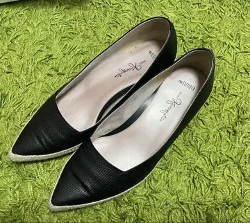 Ginza Kanematsu 블랙 웨지 힐 26 B
