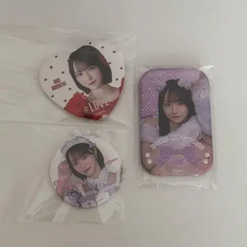 노구치 이오 =LOVE 캔뱃지 3개 세트