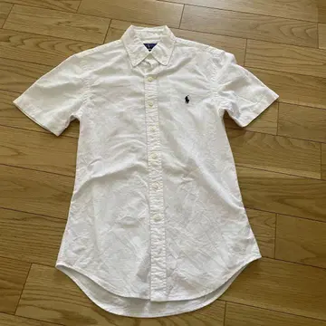 RALPH LAUREN 반팔 셔츠 여성용 XS 화이트