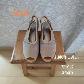 fitfit 샌들 미사용에 가까운 사이즈 24cm 오렌지 베이지