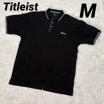 타이틀리스트 타이틀리스트 골프웨어 반팔 피케 셔츠 M 블랙