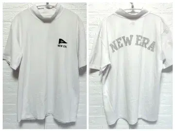 뉴에라 NEWERA 골프 반팔 모크넥 셔츠 의류 뒷면 빅 로고